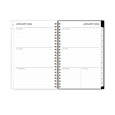 2026 Blue Sky Baccara 5" x 8" Weekly & Monthly Planner, Plastic Cover (110212-26)