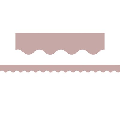 Teacher Created Resources Light Mauve Scalloped Border Trim, 35 ft., Light Mauve, 6 Packs/Bundle (TCR1330-6)