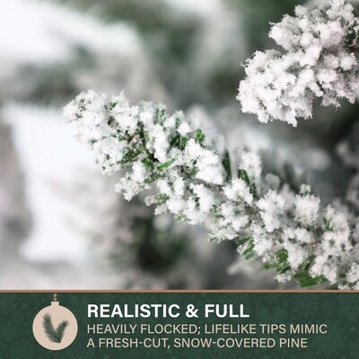 Fraser Hill Farm 6.5' Pre-Lit Artificial Christmas Trees, 450 Lights (FFMPS065-6SN)