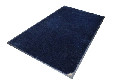 M+A Matting Classic Plush Mat, smooth backing, 3 x 5, Deeper Navy (1805135190)