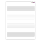 Trend Enterprises Music Staff Paper Wipe Off Chart, 17" x 22", 6/Bundle (T-27304)