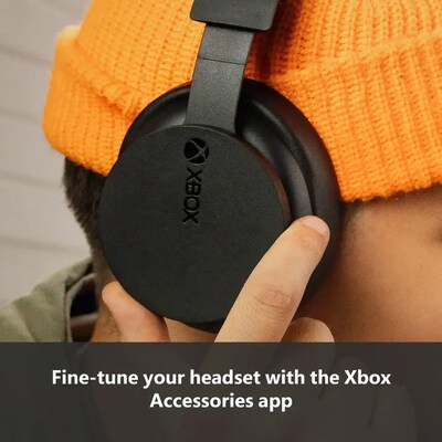 Microsoft Xbox Wireless Noise Canceling Bluetooth Spatial Audio Gaming Headset, USB-A to USB-C Cable, Black (TLL-00020)