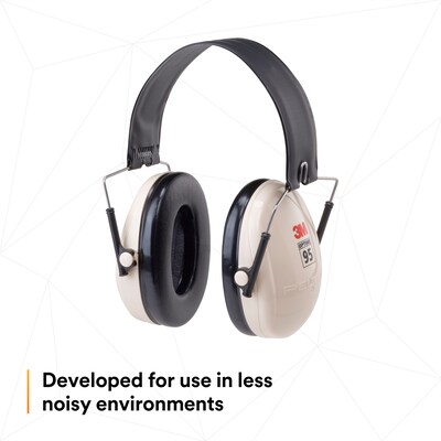 Peltor Optime 95 Folding Over-the-Head H6F/V Earmuffs, NRR 95 dB, Beige (MMMH6FV)