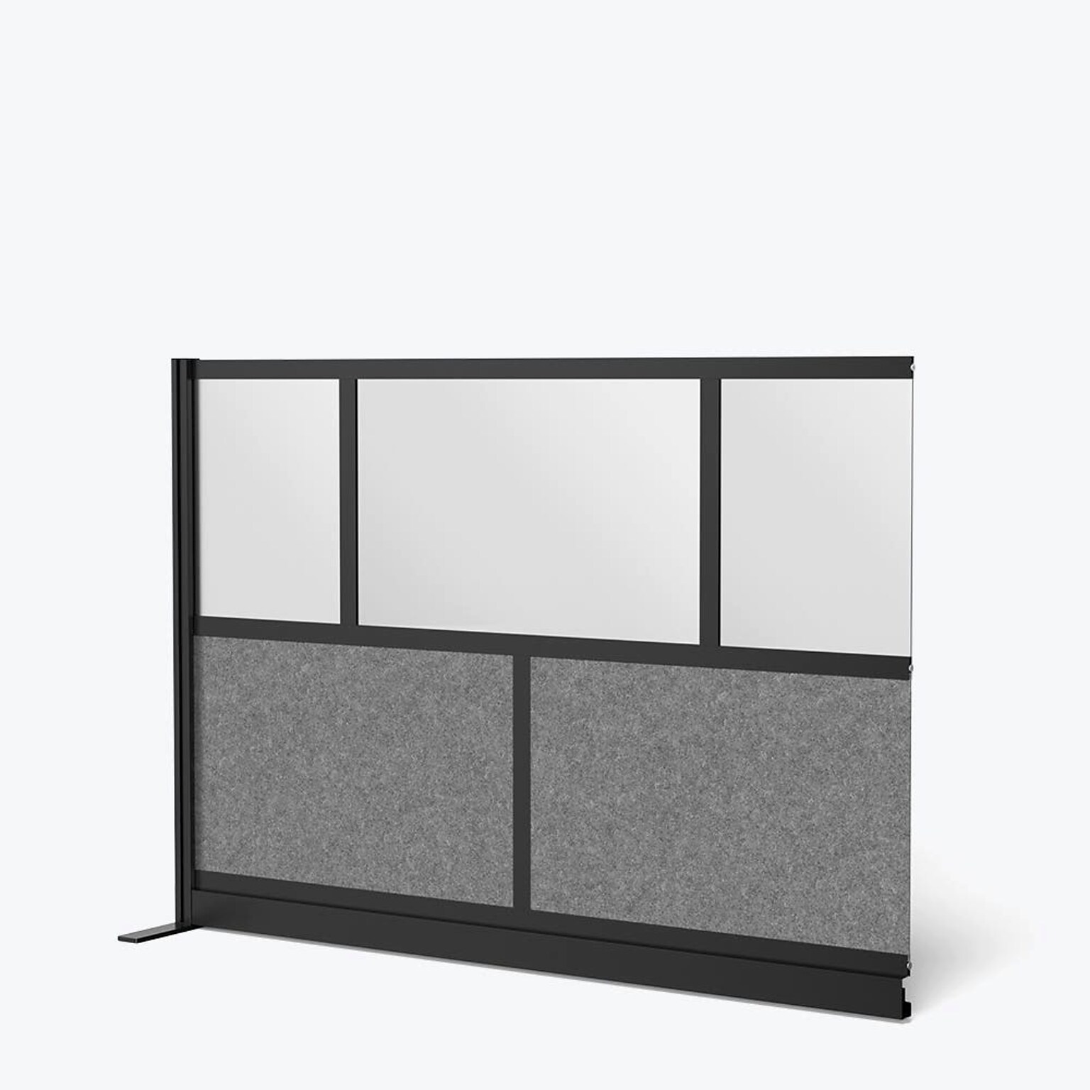 Luxor Expanse Modular Wall Add-On, 70 x 48, Black (MW-7048-XCGB)