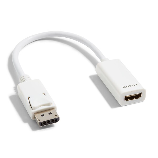 NXT Technologies 0.5' DisplayPort/HDMI Audio/Video Adapter, White