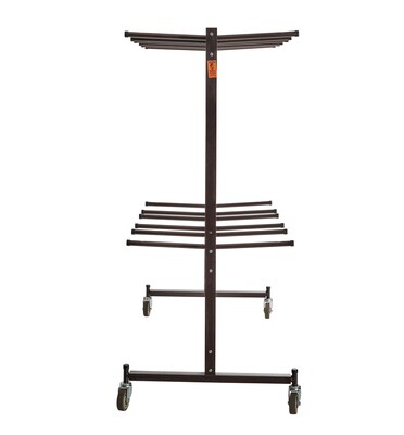 NPS 84 Series Double-Tier Hanging Chair Truck Dolly, Dark Brown (84)