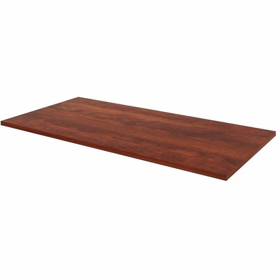 Lorell 59.9”W x 29.5”D 1” Thickness Rectangle Table Top, Melamine, Cherry (LLR16263)