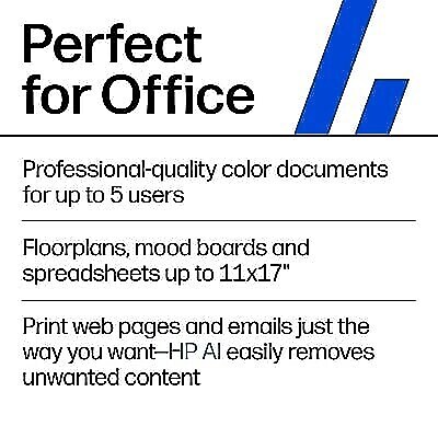 HP OfficeJet Pro 9720 Wireless Color Wide Format All-in-One Inkjet Printer, Best for Office, 3 Months Free Ink (C2XF9A#B1H)