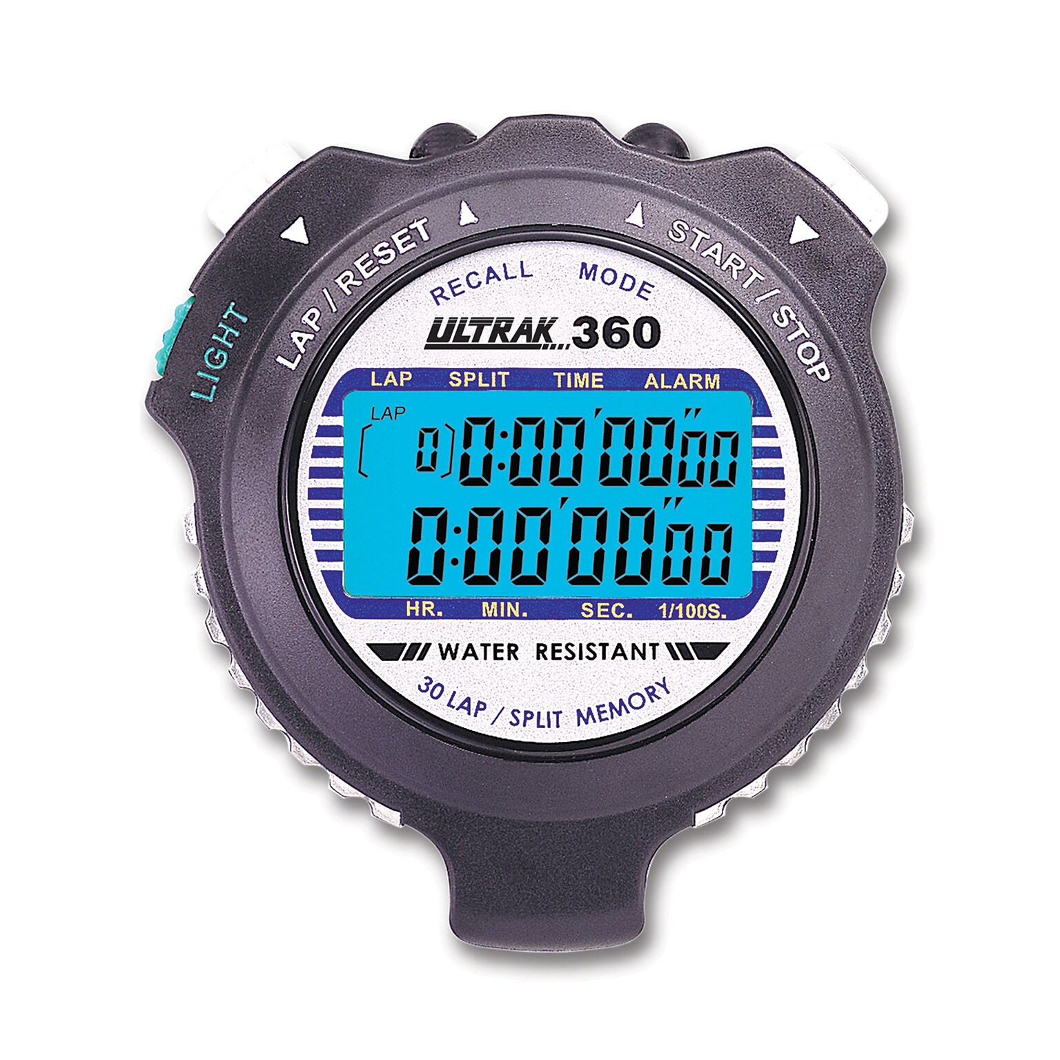 ULTRAK 360 10-Hour LED Backlight 30 Memory Stopwatch, Black (CEI360)