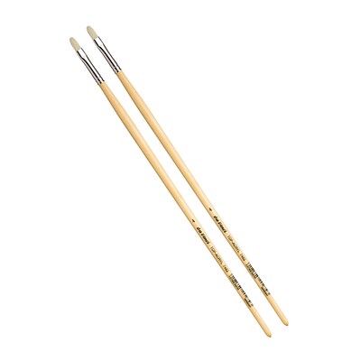 da Vinci TOP-ACRYL Oil and Acrylic Synthetic Bristle White Filbert Brush, 2 Brushes/Pack (DVXVA74824-2)