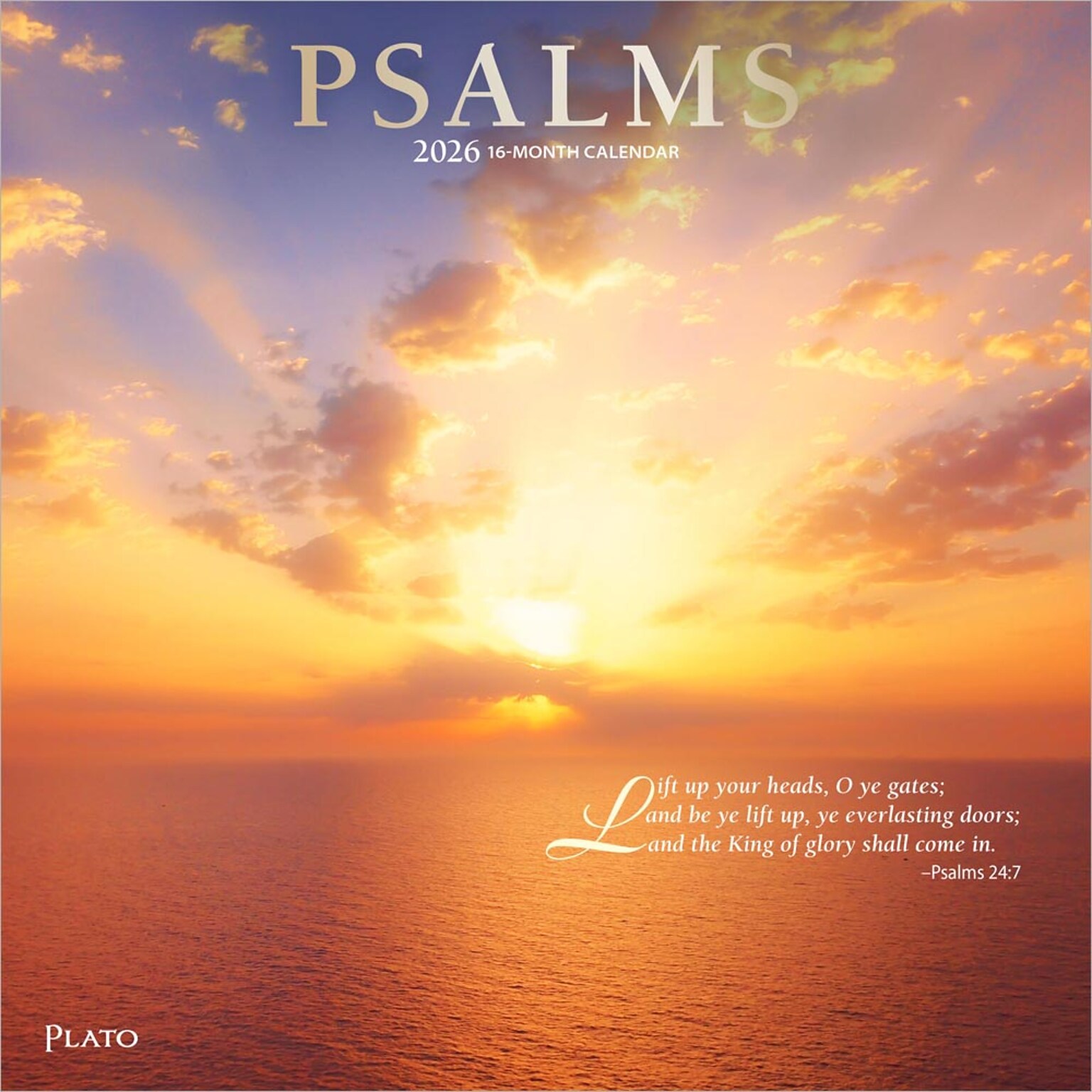2026 Plato Psalms 12 x 12 Monthly Wall Calendar (9798330706716)