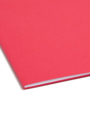 Smead Card Stock Classification Folders, Reinforced 1/3-Cut Tab, Letter Size, Red, 50/Box (12740)