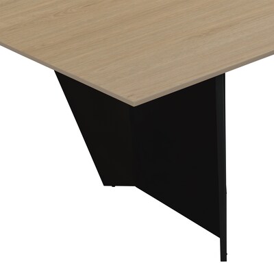 Regency Array 96" W Conference Table w/ Power Data Grommet, Noble Oak/Black (ACT9648NOBK)