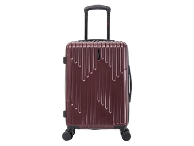 InUSA Drip Polycarbonate/ABS Carry-On Suitcase, Wine (IUDRI00S-WIN)