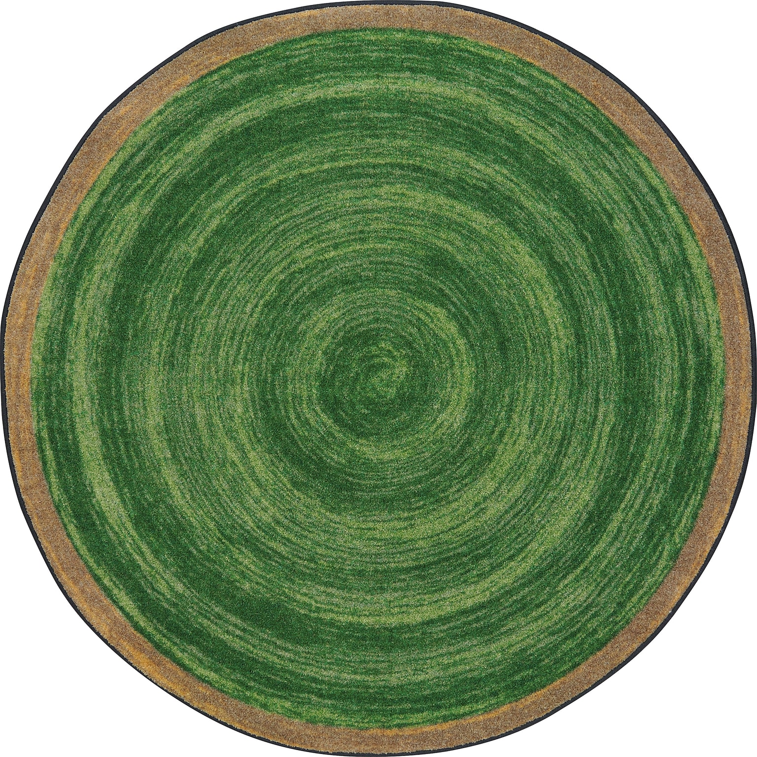 Joy Carpets Feeling Natural Nylon 54 Round Machine Tufted Rug, Pine (1972H-04)