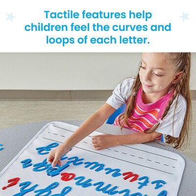 hand2mind Cursive Connecting Lowercase Letters, Multicolored (97393)