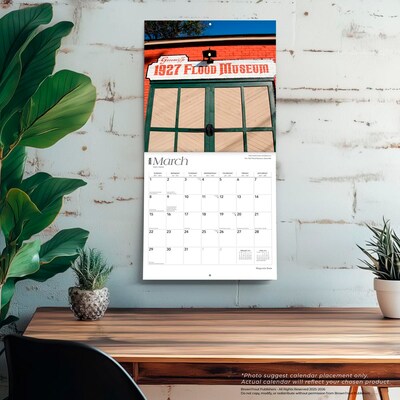 2026 BrownTrout Magnolia State Mississippi Places 12" x 12" Monthly Wall Calendar (9798330704446)