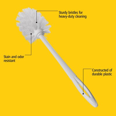 Rubbermaid Commercial Products Polypropylene Toilet Brush (FG631000WHT)