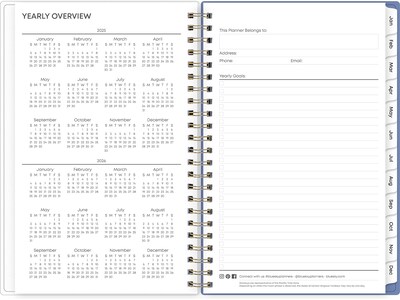 2025 Blue Sky Cocorrina 5" x 8" Weekly & Monthly Planner, Plastic Cover, Multicolor (143694-25)