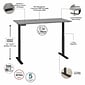 Bush Business Furniture Move 60 Series 60"W Electric Height Adjustable Standing Desk, Platinum Gray/Black (M6S6030PGBK)