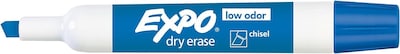 Expo Tank Dry Erase Markers, Chisel Tip, Blue, 12/Pack (80003)