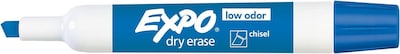 Expo Dry Erase Markers, Chisel Tip, Blue, 12/Pack (80003)