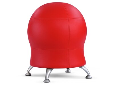 Safco Zenergy Armless Vinyl Ball Chair, Red (4751RV)