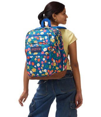 JanSport Cool Student Flower Market Laptop Backpack, Large, Multicolored (JS0A2SDDDKO)