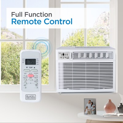 Black & Decker 230-Volt 18,000 (BTU DOE) Window Air Conditioner with Remote, White (BD18WT6)