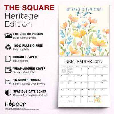 2027 BrownTrout Faith 12" x 12" Monthly Wall Calendar (9781773728865)
