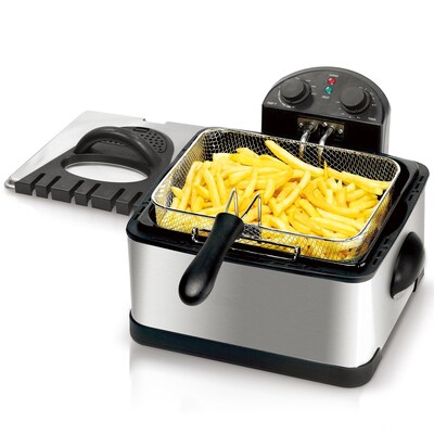 MegaChef 4 Liter Electric Deep Fryer, Silver (935121819M)