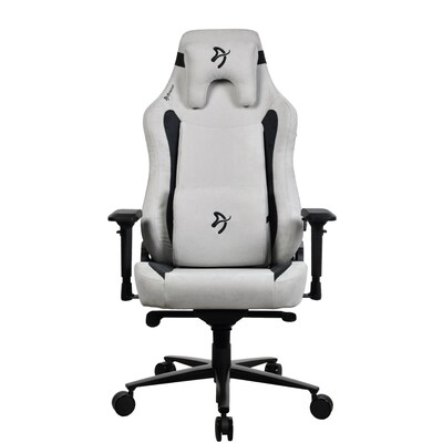 Arozzi Vernazza XL Supersoft Microfiber Ergonomic Racing Gaming Chair, Light Grey (VERNAZZA-XL-SPSF-LG)