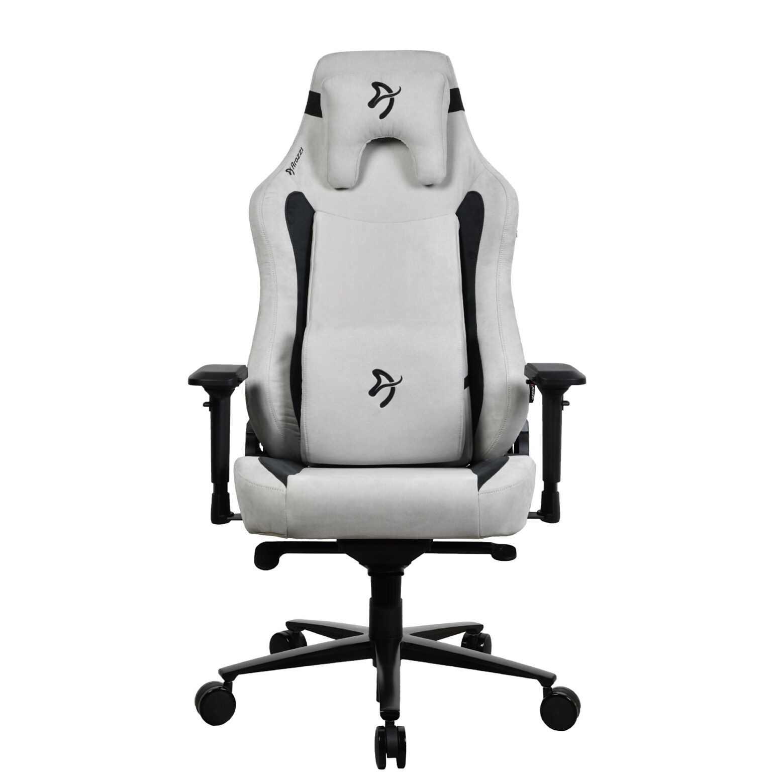 Arozzi Vernazza XL Supersoft Microfiber Ergonomic Racing Gaming Chair, Light Grey (VERNAZZA-XL-SPSF-LG)