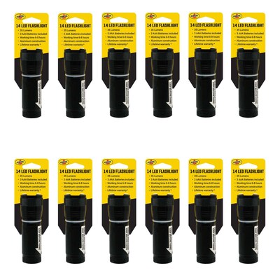 Pennzoil 14 LED Flashlight, 35 Lumens, 12/Pack, 4 Packs/Carton (14741)