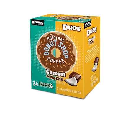 The Original Donut Shop Coconut Mocha Coffee, Medium Roast, 0.34 oz. Keurig® K-Cup® Pods, 24/Box (6248)