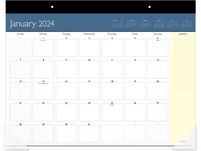 2024 AT-A-GLANCE QuickNotes 22 x 17 Monthly Desk Pad Calendar (SK0312-00-24)