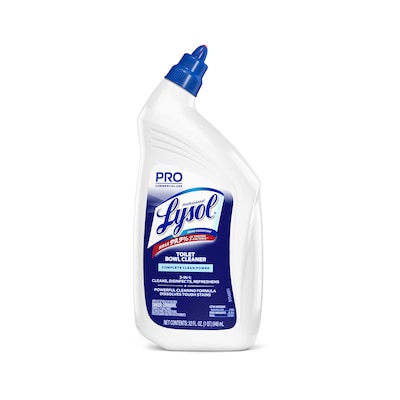 Lysol Professional Disinfectant Toilet Bowl Cleaner, Wintergreen Scent, 32 oz., 12/Carton (3624174278CT)