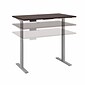 Bush Business Furniture Move 60 Series 27''-47'' Adjustable Standing Desk, Mocha Cherry (M6S4830MRSK)