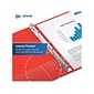 Davis Group Premium Economy 1" 3-Ring Non-View Binders, D-Ring, Red, 6/Pack (2301-03-06)