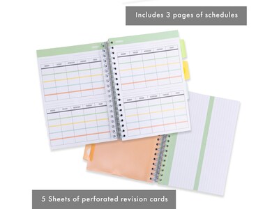 Pukka Pad B5 Study Book Customizable Notebook, 7.09" x 9.6", 120 Sheets, Gray/Silver (9824-STU)