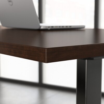 Bush Business Furniture Move 60 Series 27''-47'' Adjustable Standing Desk, Mocha Cherry (M6S4830MRBK)