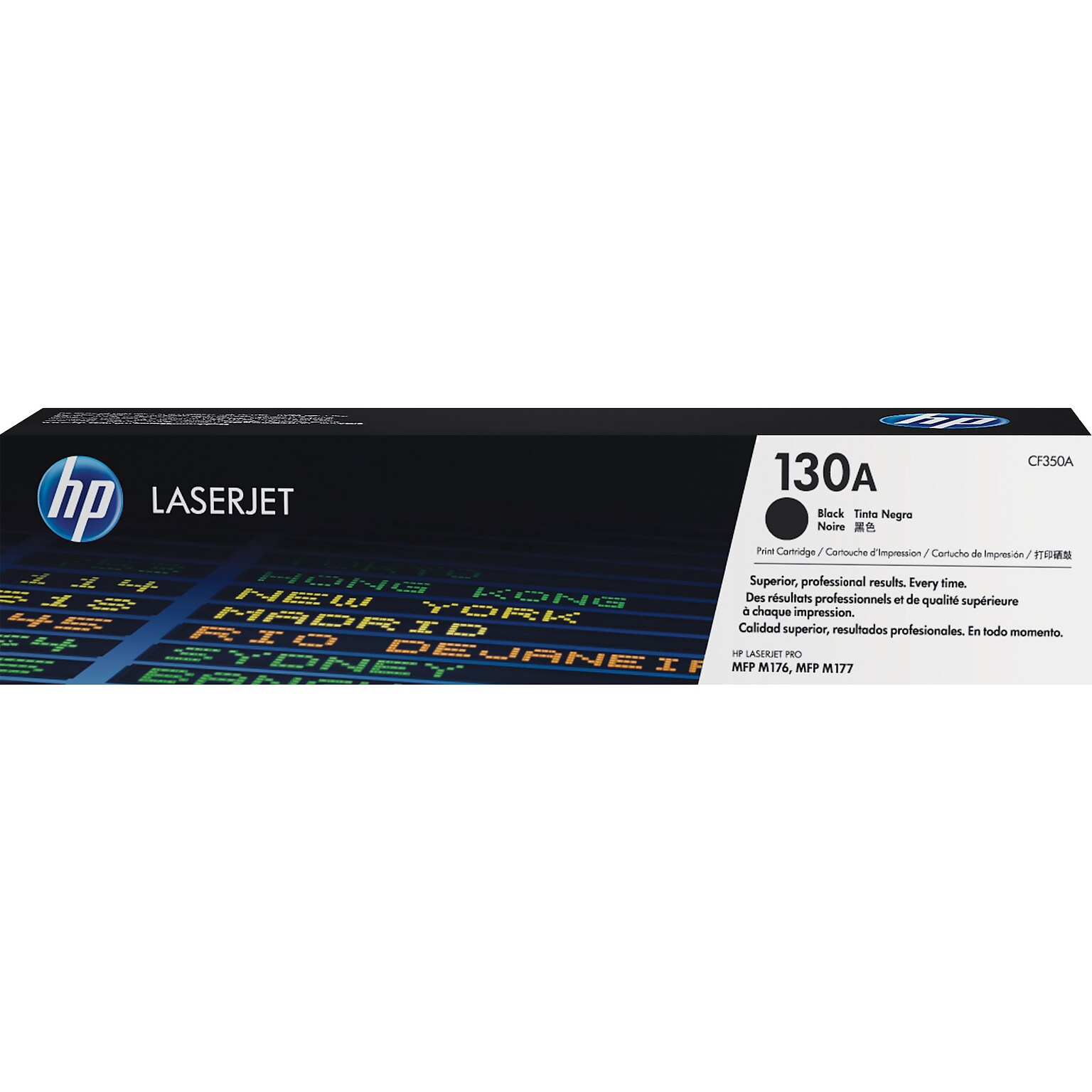 HP 130A Black Standard Yield Toner Cartridge, Prints Up to 1,300 pages (CF350A)