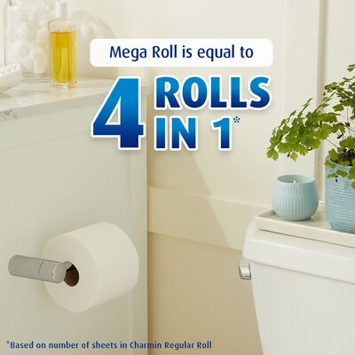 Charmin Ultra Soft Toilet Paper, 2-Ply, White, 244 Sheets/Roll, 12 Mega Rolls/Pack (61789)