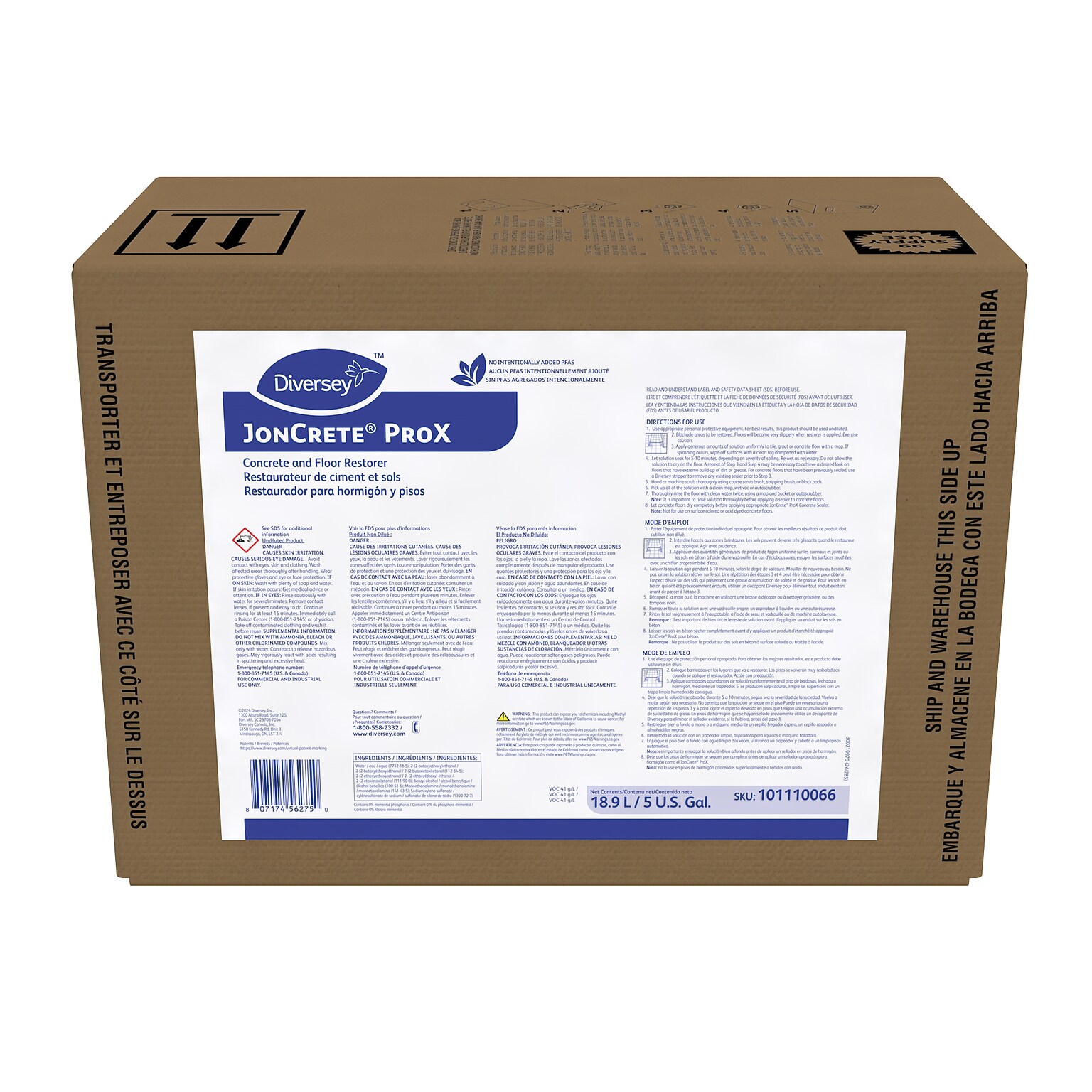JonCrete ProX Concrete and Floor Restorer, 5 Gallon (95623979)