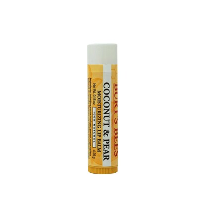 Burts Bees Coconut & Pear Lip Balm, 0.15 oz Tube, 12 Tubes/Bag, 10 Bags/Carton