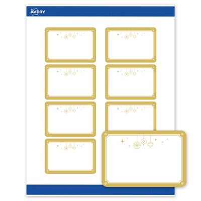 Avery Rectangle Multipurpose Labels, 2 x 3, White, 80/Pack (19479370521)