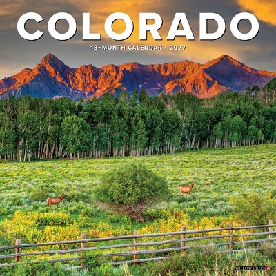 2027 Willow Creek Colorado 12 x 12 Monthly Wall Calendar, Assorted Colors (59821)