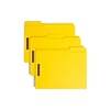 Smead Fastener File Folders, 2 Fasteners, Reinforced 1/3-Cut Tab, Letter Size, Yellow, 50/Box (12940