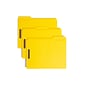 Smead Fastener File Folders, 2 Fasteners, Reinforced 1/3-Cut Tab, Letter Size, Yellow, 50/Box (12940)