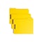 Smead Fastener File Folders, 2 Fasteners, Reinforced 1/3-Cut Tab, Letter Size, Yellow, 50/Box (12940